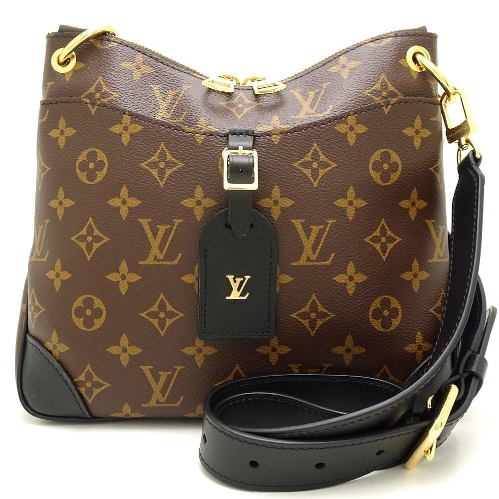 Louis Vuitton Monogram Odeon NM PM Shoulder Bag Brown Noir